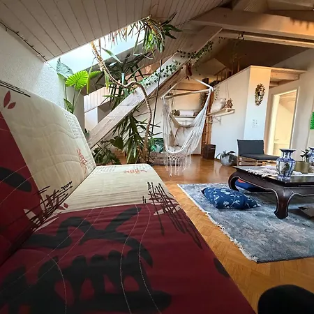 Urban Oasis - Attic In Iconic Langstrasse 아파트